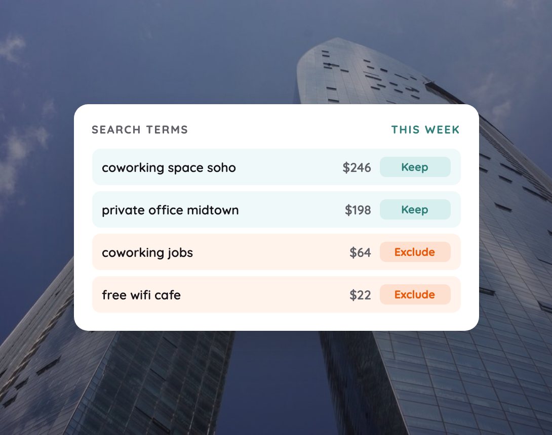 Example: Enquiries for each location, not one city